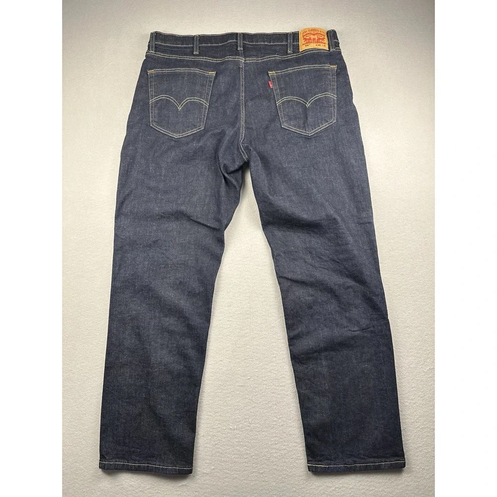 Levi's 541 Athletic Fit Jeans Dark Wash Denim Men's 40x32 Stretch